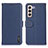 Handytasche Stand Schutzhülle Flip Leder Hülle B01H für Samsung Galaxy S21 5G Blau