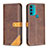 Handytasche Stand Schutzhülle Flip Leder Hülle B02F für Motorola Moto G71 5G