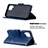 Handytasche Stand Schutzhülle Flip Leder Hülle B03F für Samsung Galaxy F12