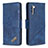 Handytasche Stand Schutzhülle Flip Leder Hülle B03F für Samsung Galaxy Note 10 5G Blau