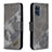 Handytasche Stand Schutzhülle Flip Leder Hülle B03F für Samsung Galaxy S20 Plus 5G Dunkelgrau