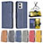 Handytasche Stand Schutzhülle Flip Leder Hülle B04F für Motorola Moto G73 5G