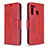 Handytasche Stand Schutzhülle Flip Leder Hülle B04F für Samsung Galaxy A21 Rot