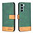 Handytasche Stand Schutzhülle Flip Leder Hülle B05F für Motorola Moto G200 5G