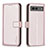 Handytasche Stand Schutzhülle Flip Leder Hülle B06F für Google Pixel 7a 5G Rosegold