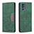 Handytasche Stand Schutzhülle Flip Leder Hülle B06F für Motorola Moto G62 5G Grün