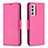 Handytasche Stand Schutzhülle Flip Leder Hülle B06F für Samsung Galaxy A82 5G Pink