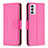 Handytasche Stand Schutzhülle Flip Leder Hülle B06F für Samsung Galaxy F23 5G Pink