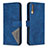 Handytasche Stand Schutzhülle Flip Leder Hülle B08F für Samsung Galaxy A70S Blau