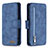 Handytasche Stand Schutzhülle Flip Leder Hülle B10F für Samsung Galaxy A10 Blau