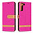Handytasche Stand Schutzhülle Flip Leder Hülle B11F für Samsung Galaxy S21 5G Pink
