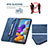 Handytasche Stand Schutzhülle Flip Leder Hülle B15F für Samsung Galaxy A21s