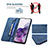 Handytasche Stand Schutzhülle Flip Leder Hülle B15F für Samsung Galaxy S20 5G