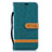 Handytasche Stand Schutzhülle Flip Leder Hülle B16F für Samsung Galaxy A10 Grün