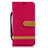 Handytasche Stand Schutzhülle Flip Leder Hülle B16F für Samsung Galaxy A10 Rot