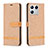 Handytasche Stand Schutzhülle Flip Leder Hülle B16F für Xiaomi Mi 13 5G Gold
