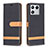 Handytasche Stand Schutzhülle Flip Leder Hülle B16F für Xiaomi Mi 13 5G Schwarz