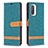 Handytasche Stand Schutzhülle Flip Leder Hülle B16F für Xiaomi Poco F3 5G Grün