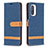 Handytasche Stand Schutzhülle Flip Leder Hülle B16F für Xiaomi Poco F3 5G Königs Blau