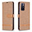 Handytasche Stand Schutzhülle Flip Leder Hülle B16F für Xiaomi Redmi Note 11T 5G Gold