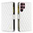 Handytasche Stand Schutzhülle Flip Leder Hülle BF1 für Samsung Galaxy S22 Ultra 5G Weiß