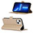 Handytasche Stand Schutzhülle Flip Leder Hülle Blumen L16 für Apple iPhone 14