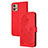Handytasche Stand Schutzhülle Flip Leder Hülle Blumen Y01X für Motorola Moto G32 Rot