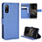 Handytasche Stand Schutzhülle Flip Leder Hülle BY1 für Sony Xperia Ace II Blau