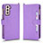 Handytasche Stand Schutzhülle Flip Leder Hülle BY2 für Samsung Galaxy S22 5G Violett