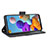 Handytasche Stand Schutzhülle Flip Leder Hülle BY3 für Samsung Galaxy A21s