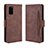 Handytasche Stand Schutzhülle Flip Leder Hülle BY3 für Samsung Galaxy S20 Plus 5G Braun