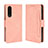 Handytasche Stand Schutzhülle Flip Leder Hülle BY3 für Sharp Aquos Zero5G basic Rosa