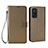 Handytasche Stand Schutzhülle Flip Leder Hülle BY6 für Xiaomi Redmi K30S 5G Braun