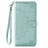 Handytasche Stand Schutzhülle Flip Leder Hülle C01 für Xiaomi Redmi Note 9 Grün