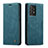 Handytasche Stand Schutzhülle Flip Leder Hülle C01S für Samsung Galaxy A73 5G Blau