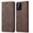 Handytasche Stand Schutzhülle Flip Leder Hülle C01S für Samsung Galaxy M32 5G Braun