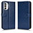 Handytasche Stand Schutzhülle Flip Leder Hülle C01X für Motorola Moto G52j 5G