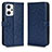 Handytasche Stand Schutzhülle Flip Leder Hülle C01X für Oppo Reno7 A Blau