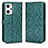 Handytasche Stand Schutzhülle Flip Leder Hülle C01X für Oppo Reno7 A Grün