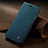 Handytasche Stand Schutzhülle Flip Leder Hülle C02S für Huawei P40 Blau