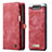 Handytasche Stand Schutzhülle Flip Leder Hülle C03S für Samsung Galaxy A80 Rot