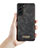 Handytasche Stand Schutzhülle Flip Leder Hülle C04S für Samsung Galaxy S22 5G