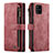 Handytasche Stand Schutzhülle Flip Leder Hülle C05S für Samsung Galaxy A51 5G Rot