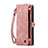 Handytasche Stand Schutzhülle Flip Leder Hülle C06S für Apple iPhone 13 Pro Max Rosa