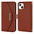 Handytasche Stand Schutzhülle Flip Leder Hülle D07T für Apple iPhone 14