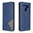 Handytasche Stand Schutzhülle Flip Leder Hülle für LG K51 Blau