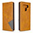 Handytasche Stand Schutzhülle Flip Leder Hülle für LG K51 Gelb