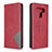 Handytasche Stand Schutzhülle Flip Leder Hülle für LG K51 Rot