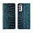 Handytasche Stand Schutzhülle Flip Leder Hülle für Oppo Find X3 Neo 5G Blau