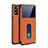 Handytasche Stand Schutzhülle Flip Leder Hülle für Oppo Reno4 Pro 5G Orange